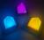 LED Pyramid Mood Light - Battery Operated/Powered (Not Included In Package) - 9 Lighting Models of Glow Morphing/Color Changing or Solid Colors