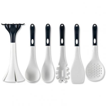6PCS Set Non-stick Silicone Cooking Kitchen Utensils Spatula Set with Hanging Holder, Space Saving Cooking Tools for Non-Stick Cookware Heat Resistant Dishwasher Safe