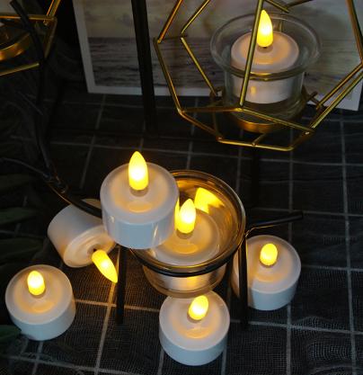 Inductive Rechargeable LED Tea Lights with Remote Control Function (12PCS Set), 50+ Hours Long Lasting, Flameless Rechargeable Candle Lights, Flickering Like a Real Candles