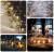 Φ7.5cm LED Flameless Candles with Copper wire lamp (3PCS SET) - Battery Operated Electric LED Pillar Candles with Remote Control Cycling 24 Hours Timer - Real Wax, 3D Wick, Realistic Flickering, Vivid Christmas/Festival/Party Decorative Candle Sets