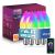 E14 Smart LED Candelabra Bulbs,Bluetooth & Wifi Remote Control,No Hub Required, RGB LED Bulb Compatible with Alexa/Google Assistant/Smart Life, 1/4/6 PCS Pack optional