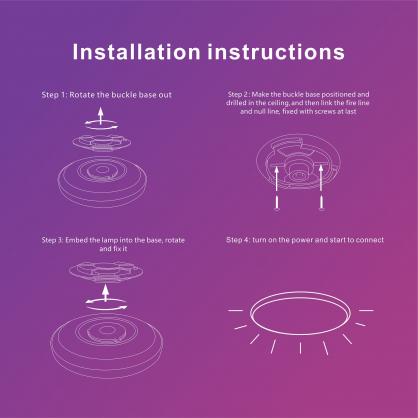 30W 12in RGB WiFi+Ble+2.4G Smart Flush Mount Ceiling Light Fixture, 2200lm, 2700K-6500K Dimmable, RGB Color Changing, Compatible with Alexa Google, for Bedroom Living Room Hallway Nursery (RGB)