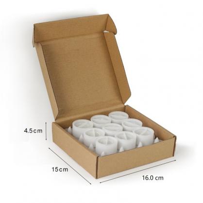 Φ3.6cm * H3.5cm LED Tea Light Candles (25PCS Pack) - Operated By CR2032 Button Battery (Battery is Included) - Lighting up to 70 hours