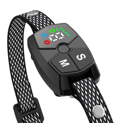 Dog Bark Collar, Rechargeable Anti Barking Training Collar with Beep Vibration Shock for Large/Medium/Small Dogs,Bark Shock Collar with 7 Adjustable Sensitivity,IP67 Waterproof,Effective & Humane