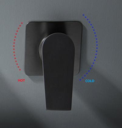 SUS304 Stainless Steel Wall Mounted Bathtub/Washbasin Faucet with waterfall effect wide water outlet, Single Handle for Hot and Cold Water Adjustment