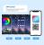 LED Corner Floor Lamp, RGB LED Corner Lamp with Music Sync, Smart App and Remote Control Color Changing Ambience Light with 16 Million Colors for Bedroom, Living Room Gaming Room