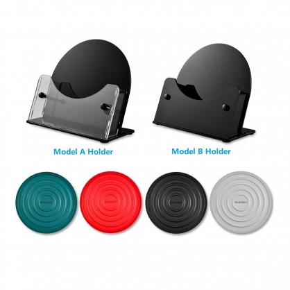 Heat Resistant Silicone Mats With Acrylic Holder (4PCS SET), Multipurpose Non-Slip Hot Pads for Kitchen Potholders, Hot Dishers, Jar Opener, Spoon Holder, Food Grade Silicone & BPA Free