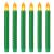 Φ2.2cm * H25cm Battery Operated LED Taper Candles Lights (6PCS Pack), Operated by 3 x AA Batteries (Not Included), Lighting up to 150 hours, Flameless Candlesticks with Flickering Flame