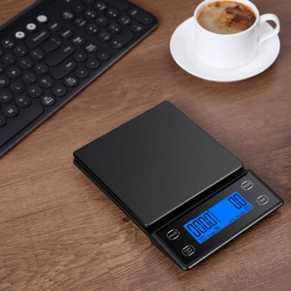 Digital Coffee Scale with Timer for Pour Over and Drip Coffee with 0.1 oz /1 g Increment to 3000g limited