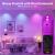 E26/E27 WiFi Bluetooth Smart LED Bulbs (including 28-key Remote Controller), APP Control RGB+CCT Dimmable & Color Changing, Compatible with Alexa Google Home, 800 Lumens,Energy Saving Equivalent to 60W traditional Bulb