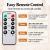 Inductive Rechargeable LED Tealight Candles (12PCS Set) - Flameless Electronic Candle Lights with 8-keys Timer Remote Controller