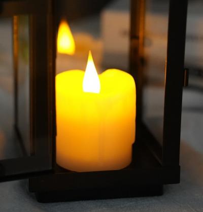 Φ5.0cm Battery Operated Electronic LED WAX Tealight Candle Set (6 Pack)