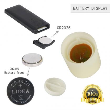 Φ3.6cm * H4.5cm LED Tea Light Candles with Remote Control & Timer function (12PCS Pack) - Operated By CR2450 Button Battery (Battery is Included) - Lighting up to 200 hours;