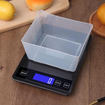 Digital Kitchen Scale - High Accuracy Precision Food Scale with 9 Units(g/oz/ml/lb/lb:oz/gn/ozt/DWT/ct) - Meat Scale with Back-Lit LCD Display