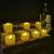 Φ3.6cm * H3.7cm LED Tea Light Candles with Timer function (12PCS Pack) - Operated By CR2032 Button Battery (Battery is Included) - Lighting up to 90 hours