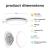 30W LED Smart Ceiling Light Fixture with Remote Control, WIFI Bluetooth RGBIC+CCT Function, 2700K-6500K, Diameter 30cm Modern Ultra-Thin Round Ceiling Light for Bedroom Kitchen Living Room Hallway