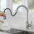 H42cm Kitchen Sink Faucets with Pull Down Sprayer (SUS304 Stainless Steel,3 Water Outlet Modes), Single Handle High Arc Pull Down Kitchen Faucet H42cm Kitchen Sink Faucets with Pull Down Sprayer (SUS304 Stainless Steel,3 Water Outlet Modes), Single Handle High Arc Pull Down Kitchen Faucet