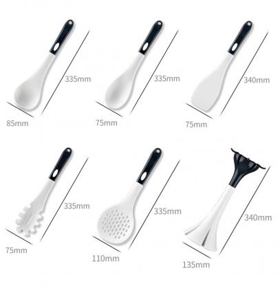 6PCS Set Non-stick Silicone Cooking Kitchen Utensils Spatula Set with Hanging Holder, Space Saving Cooking Tools for Non-Stick Cookware Heat Resistant Dishwasher Safe