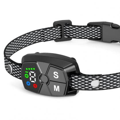 Dog Bark Collar, Rechargeable Anti Barking Training Collar with Beep Vibration Shock for Large/Medium/Small Dogs,Bark Shock Collar with 7 Adjustable Sensitivity,IP67 Waterproof,Effective & Humane