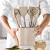 Cooking Utensils Set, 13 PCS Silicone Kitchen Utensils Set with Holder Spoons Spatulas Tongs Whisk for Cooking, Non-stick Heat Resistant Kitchen Tools and Gadgets with Stainless Steel Handle
