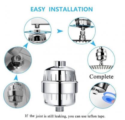Shower Filter with Vitamin C, Shower Head Filter for Hard Water, High Output Shower Water Filter, Water Softener Filter to Remove Chlorine and Fluoride etc.