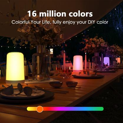 5W LED Smart Bluetooth Dimming Mood Light, RGB Color Change, 3600mA Rechargeable Battery Touch Music Atmosphere Light, Mother and Baby Night Light Desk Light