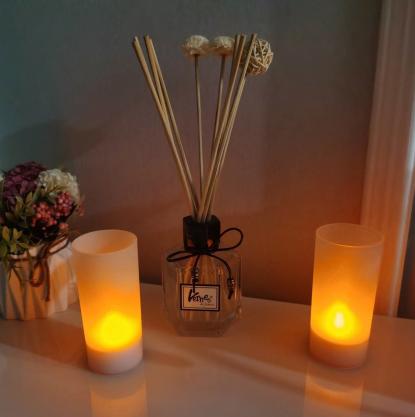 Rechargeable LED Candle TeaLight (Set of 12) - Flameless LED Candle Lights - Flickering Amber,Battery Operated/Powered Candles,No Wax No Mess, No Fire Risk, Windproof, Portable