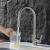 H42cm Kitchen Sink Faucets with Pull Down Sprayer (SUS304 Stainless Steel,3 Water Outlet Modes), Single Handle High Arc Pull Down Kitchen Faucet H42cm Kitchen Sink Faucets with Pull Down Sprayer (SUS304 Stainless Steel,3 Water Outlet Modes), Single Handle High Arc Pull Down Kitchen Faucet